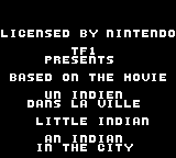 Indien dans la Ville, Un (France) Title Screen